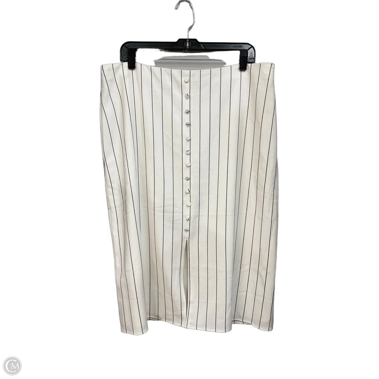 Skirt Midi By Ann Taylor In Striped Pattern, Size: 16