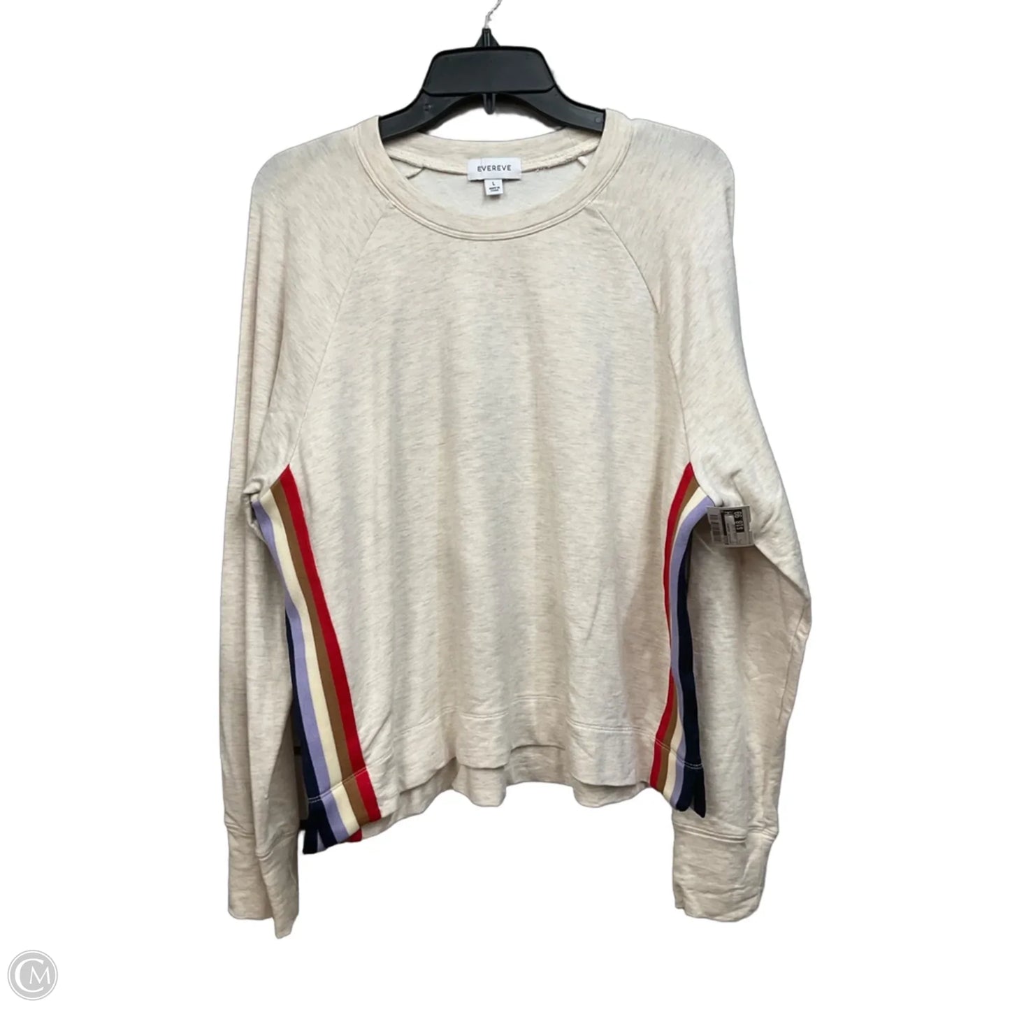Sweatshirt Crewneck By Evereve In Tan, Size: L