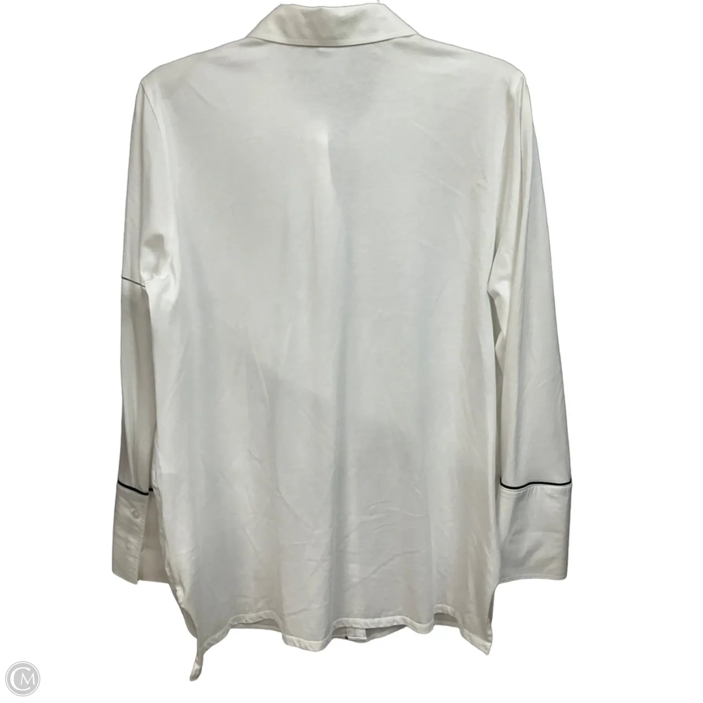 Top Long Sleeve By Chicos In White, Size: M