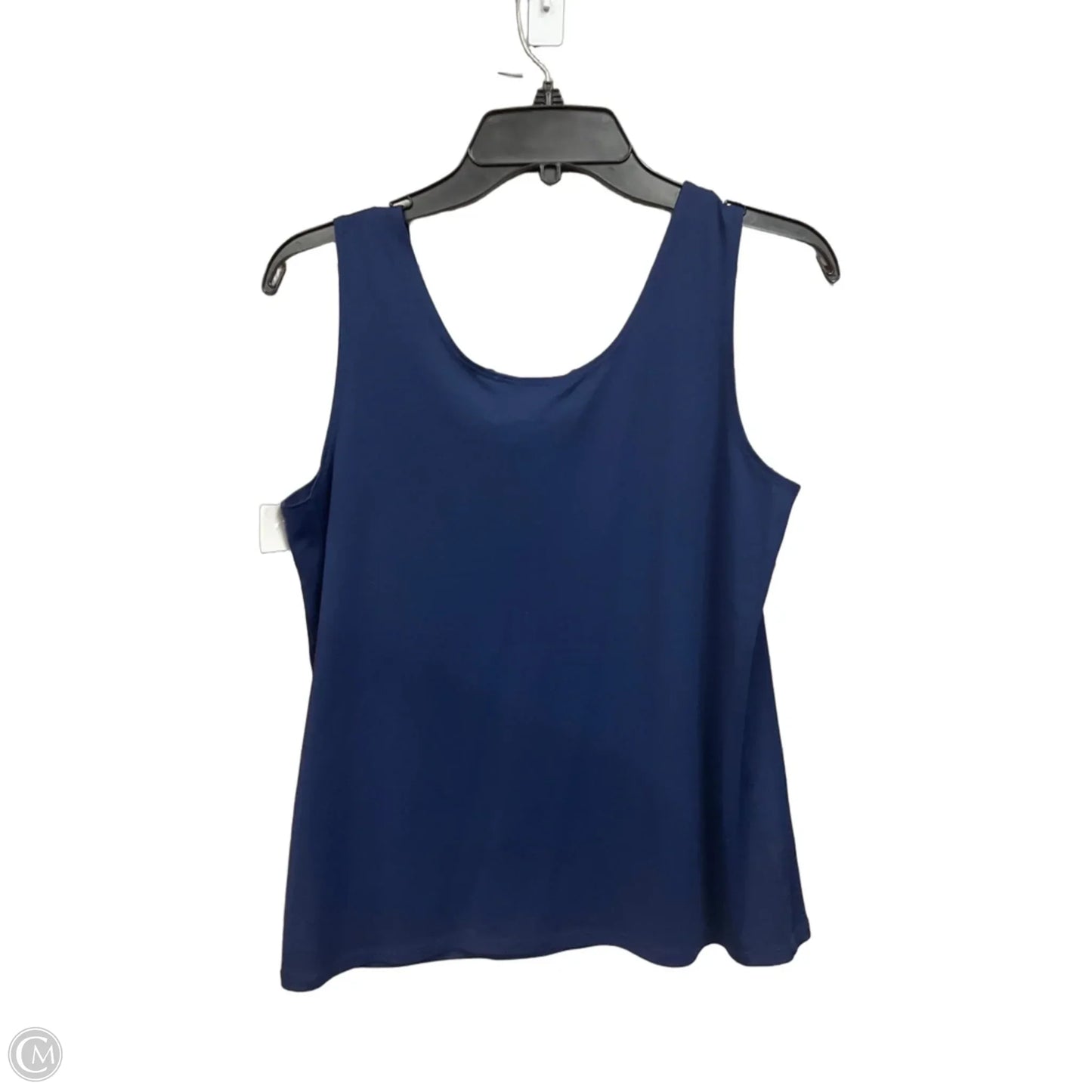 Top Sleeveless By Chicos In Navy, Size: L