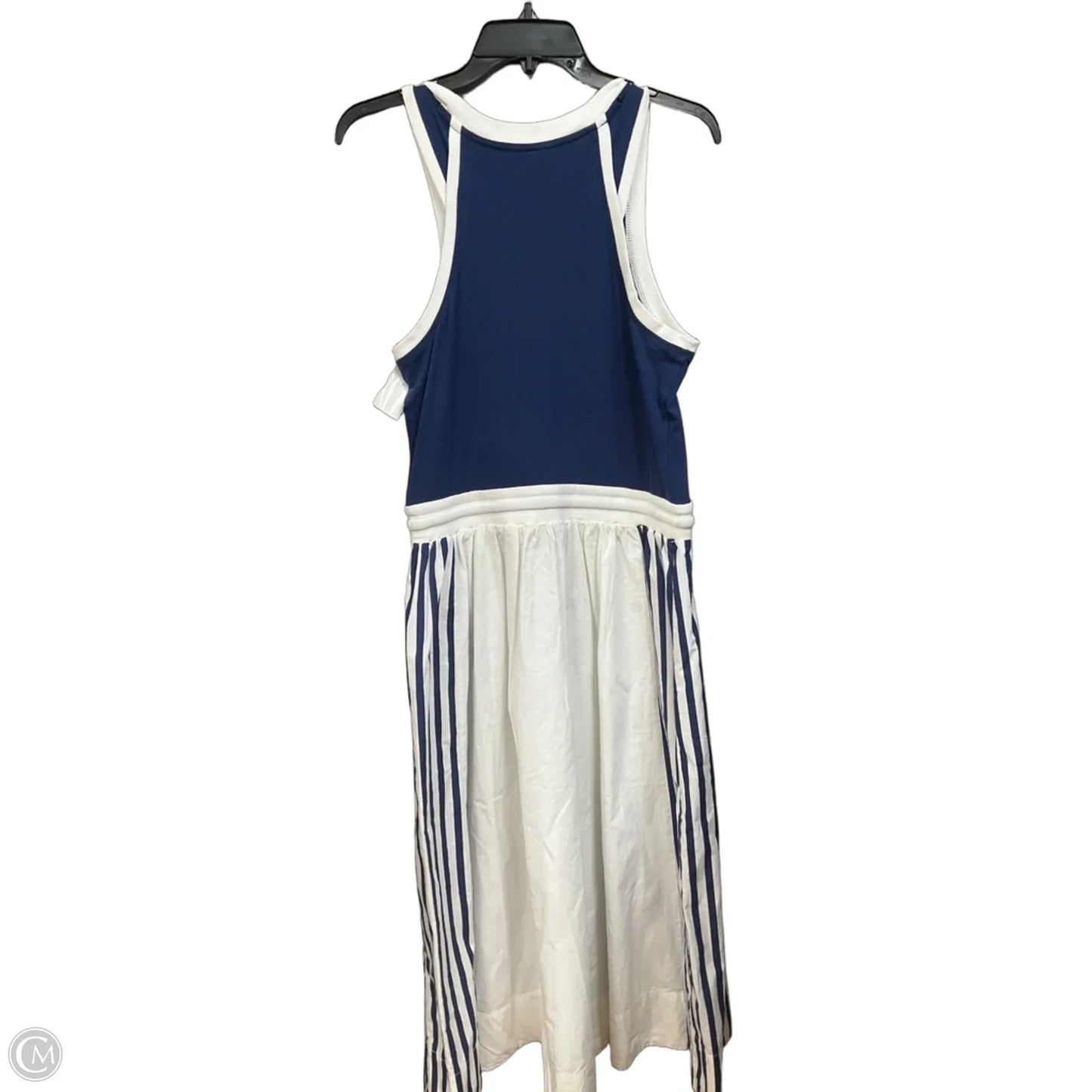 Dress Casual Midi By Daily Practice By Anthropologie In Blue & White, Size: M