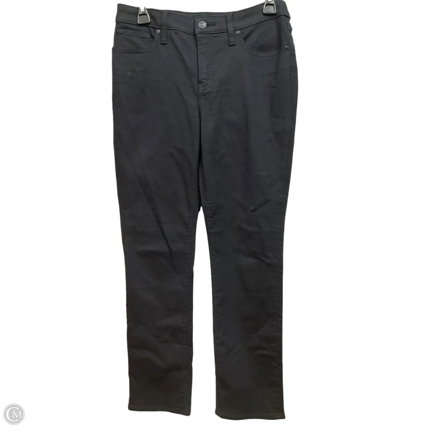 Jeans Straight By Chicos In Black Denim, Size: 2
