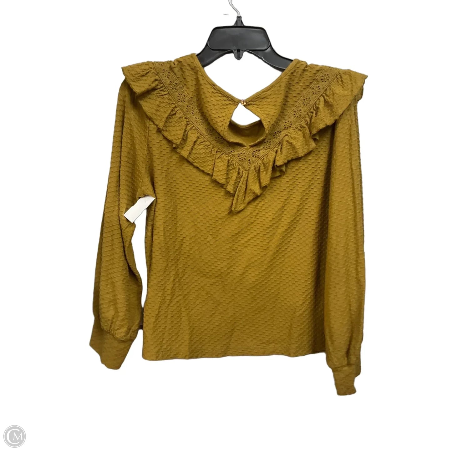 Top Long Sleeve By J. Crew In Green, Size: S