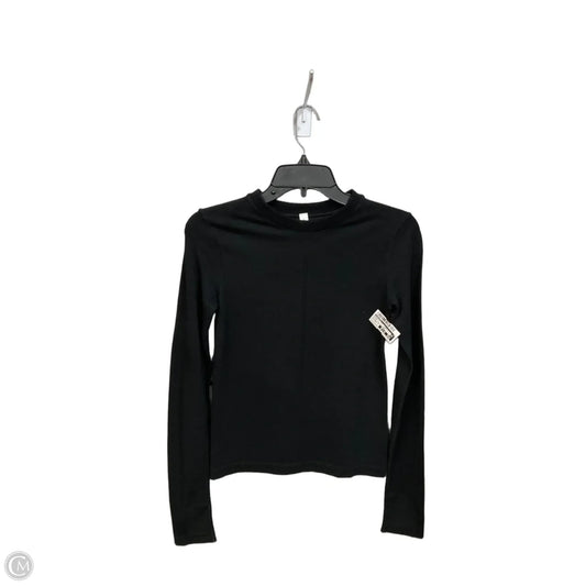Athletic Top Long Sleeve Crewneck By Athleta In Black, Size: Xs