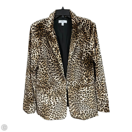Blazer By Libby Edelman In Animal Print, Size: Xl