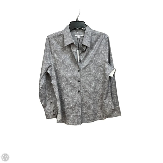 Top Long Sleeve By Chicos In Grey, Size: M