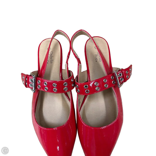 Shoes Flats By Ophelia Roe In Red, Size: 11