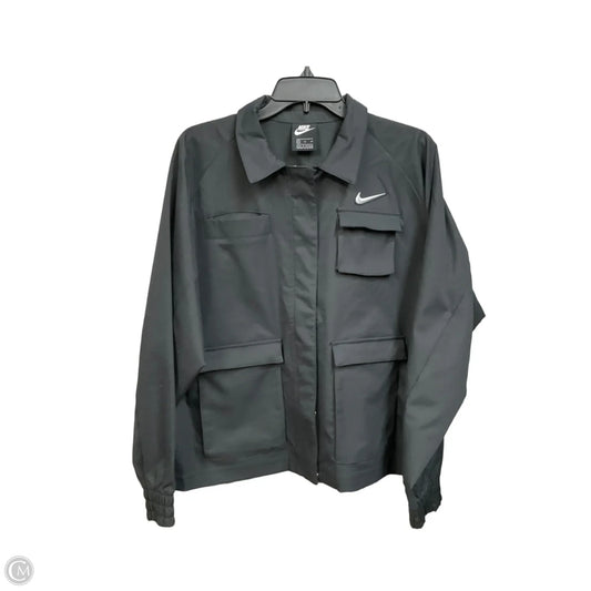 Athletic Jacket By Nike Apparel In Black, Size: Xl