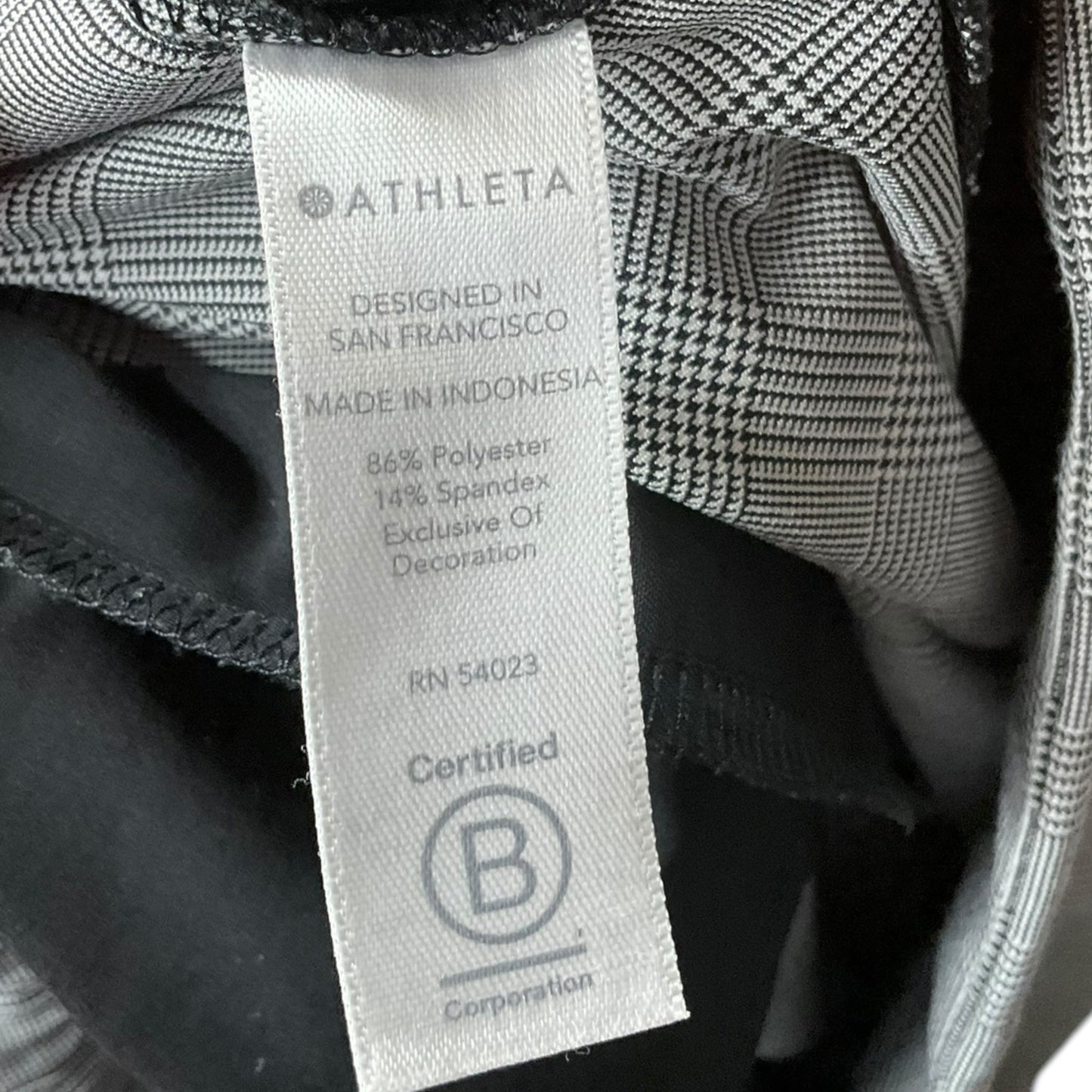 Athletic Pants By Athleta In Checkered Pattern, Size: 6