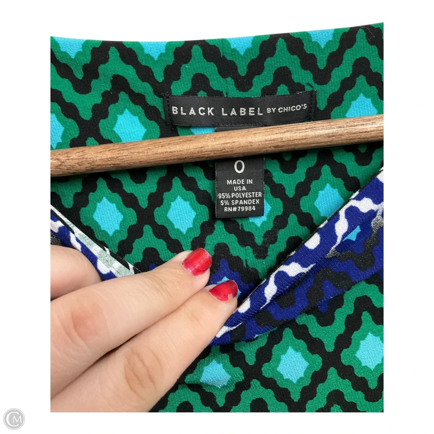 Dress Casual Maxi By Chicos In Geometric Pattern, Size: S