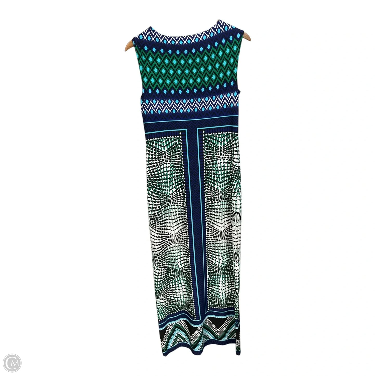 Dress Casual Maxi By Chicos In Geometric Pattern, Size: S