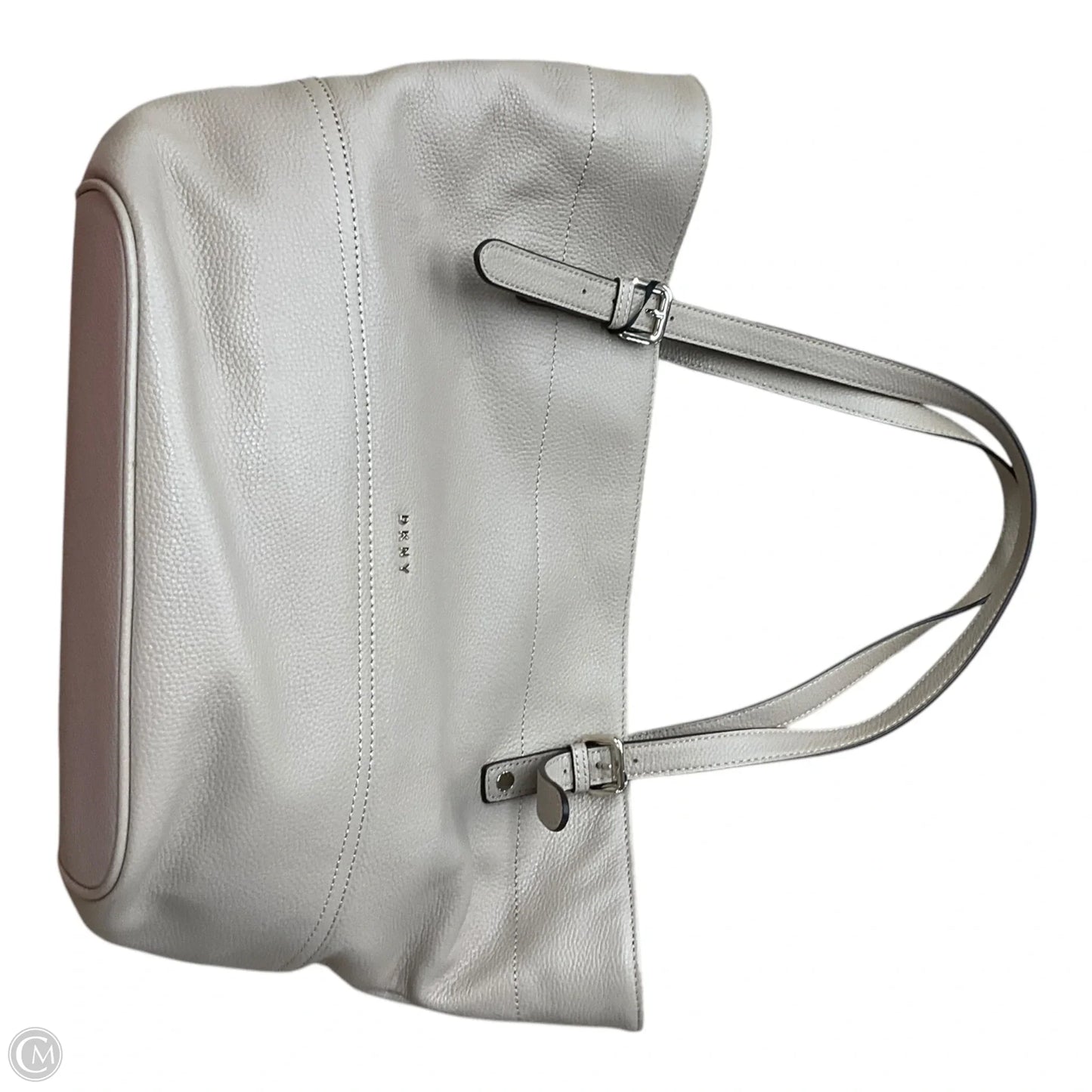 Handbag Leather By Dkny, Size: Large