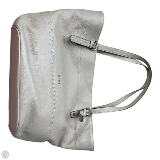 Handbag Leather By Dkny, Size: Large