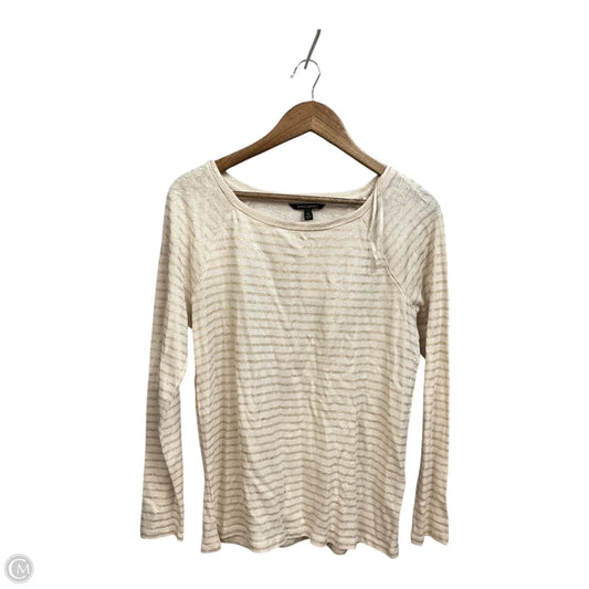 Top Long Sleeve By Banana Republic In Gold & Tan, Size: M