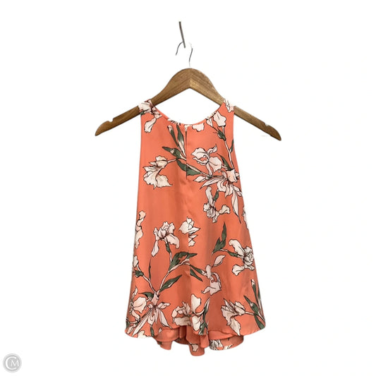 Top Sleeveless By Loft In Floral Print, Size: Xsp