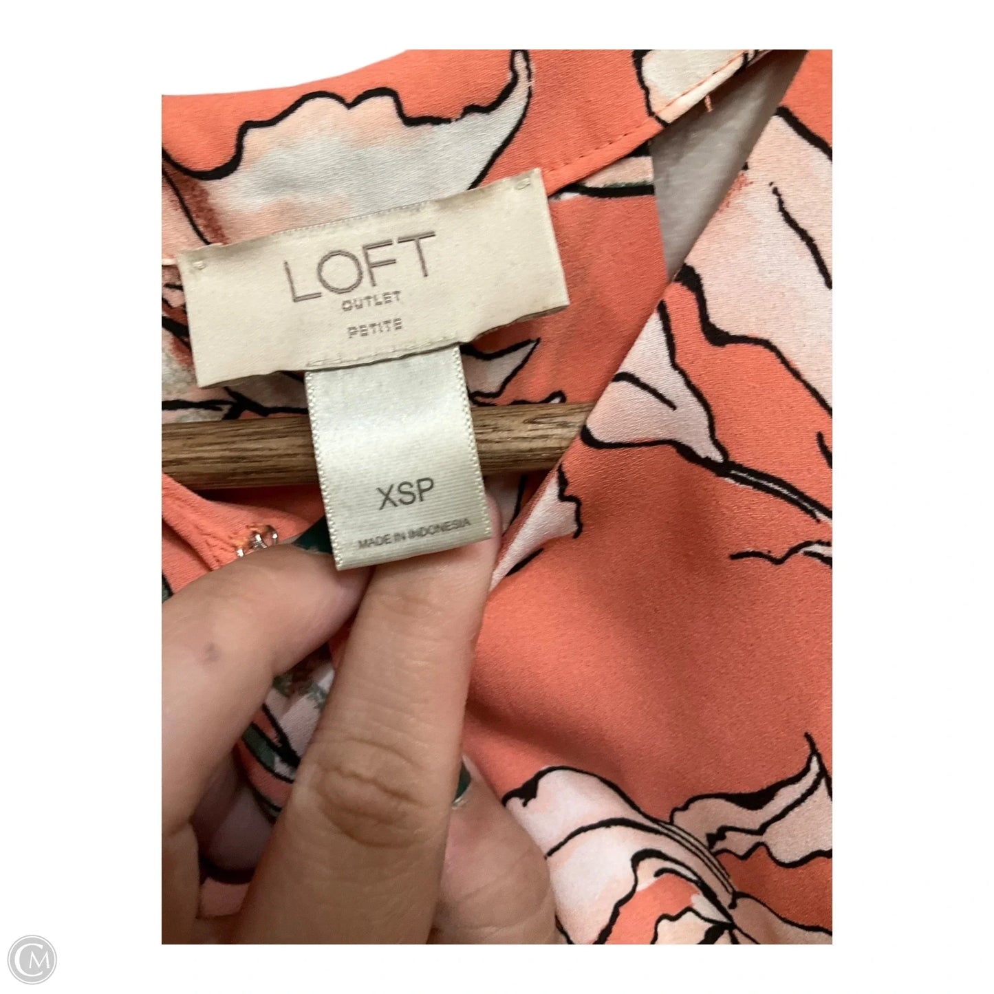 Top Sleeveless By Loft In Floral Print, Size: Xsp