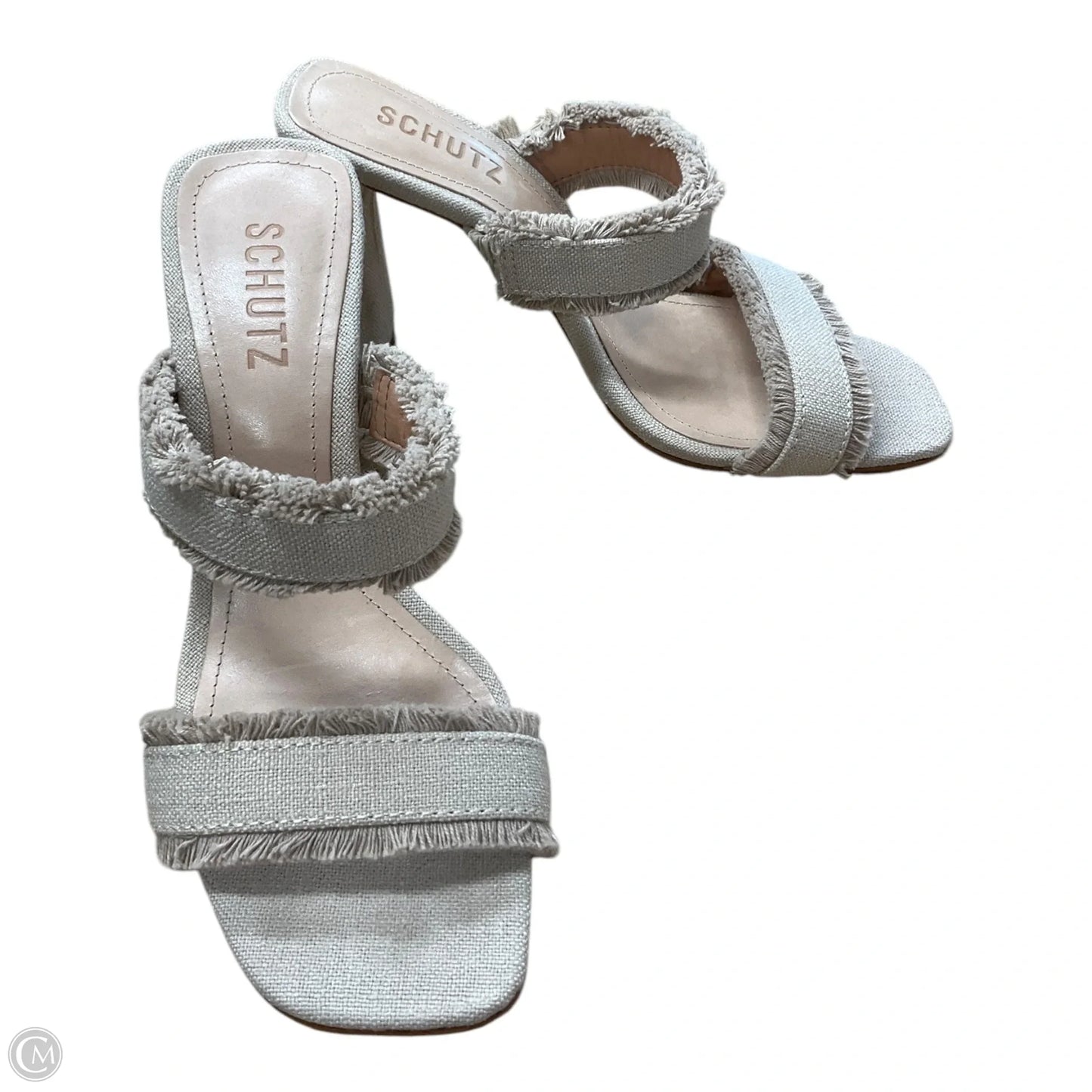 Sandals Heels Block By Cmb In Tan, Size: 7.5