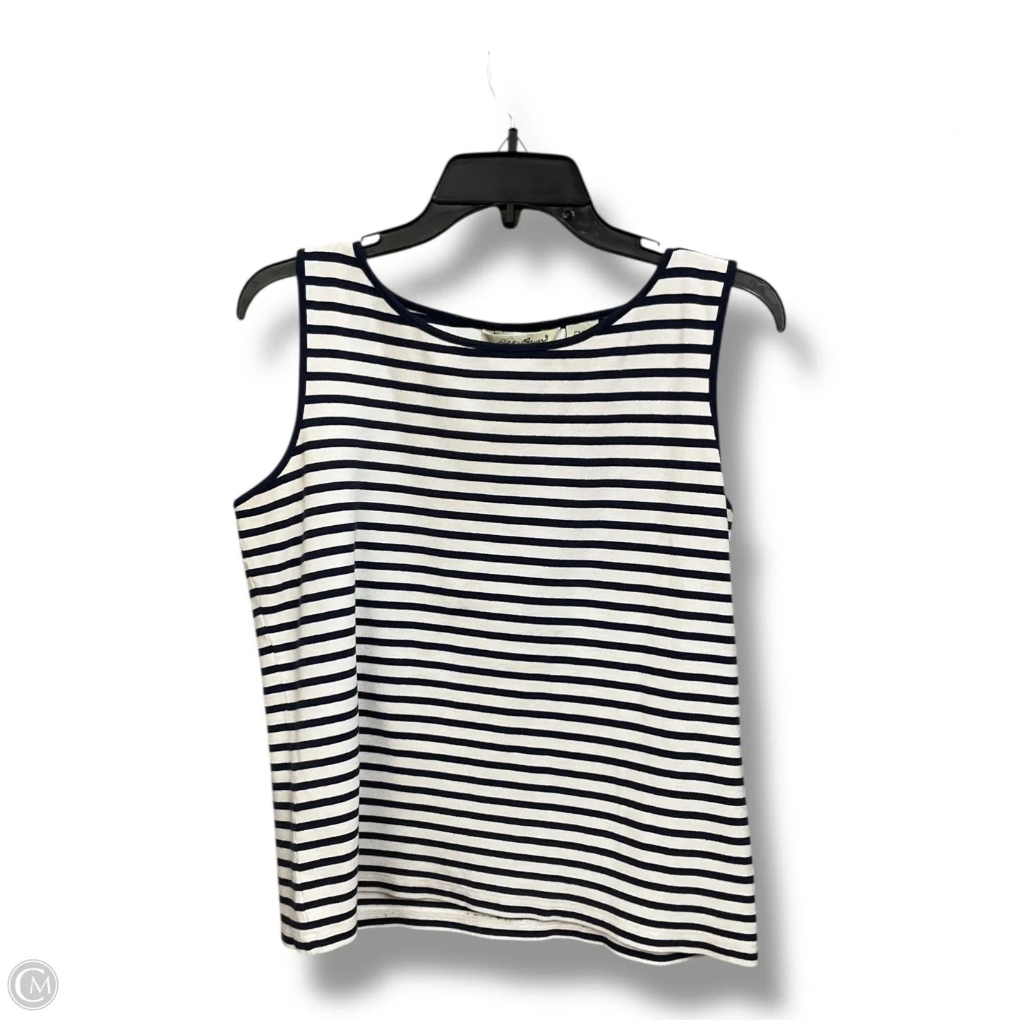 Top Sleeveless By Eddie Bauer In Striped Pattern, Size: L