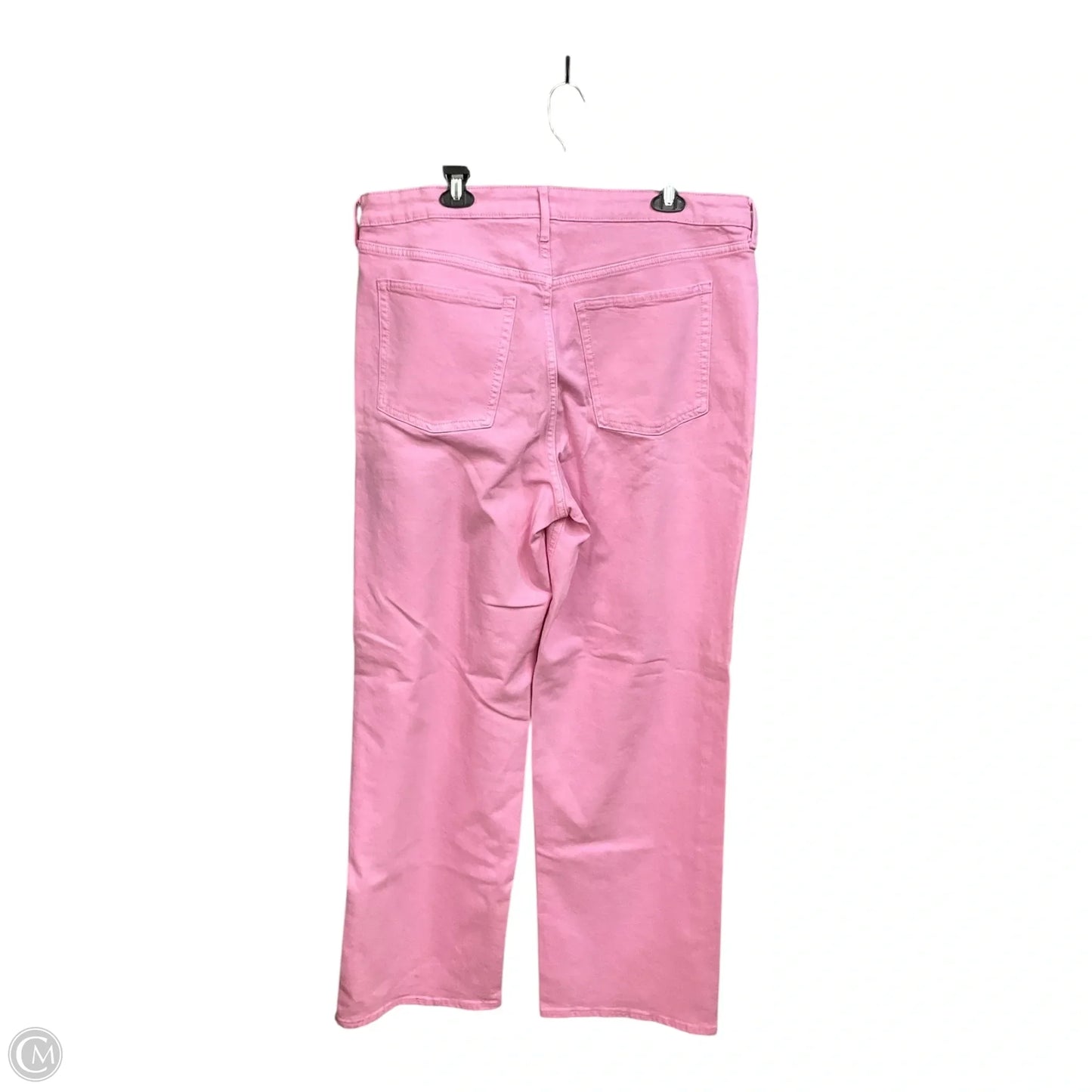 Jeans Wide Leg By Old Navy In Pink Denim, Size: 18