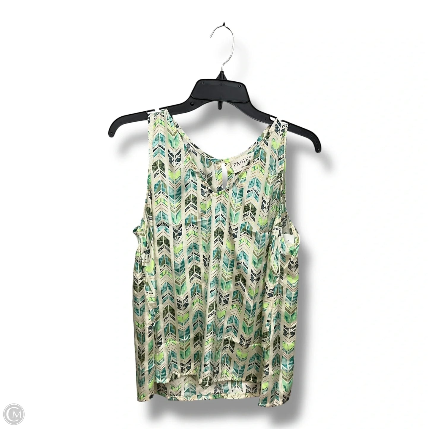 Top Sleeveless By Cmc In Multi-colored, Size: M