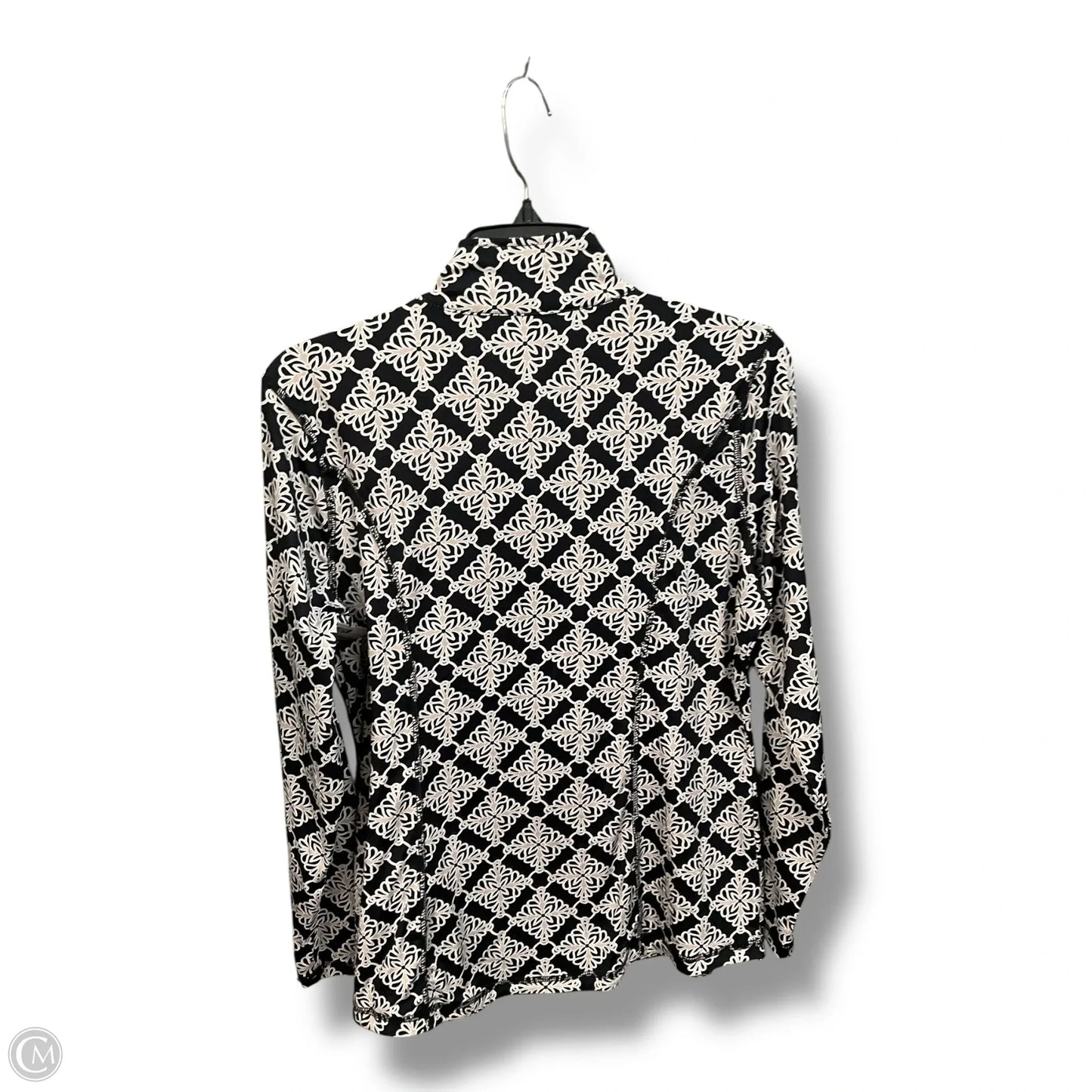 Athletic Jacket By Lulu B In Black & Tan, Size: M