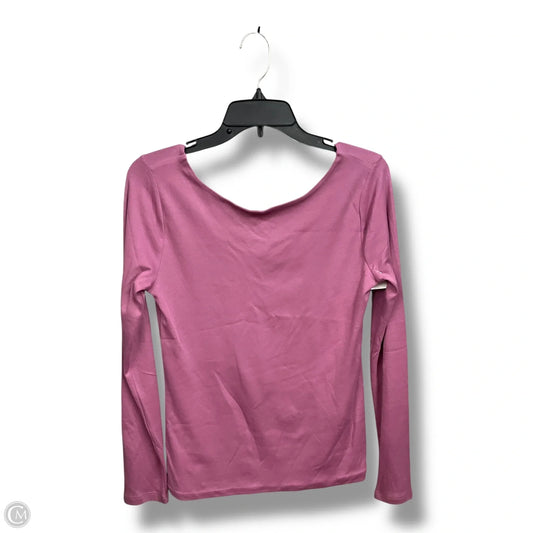 Top Long Sleeve By Ann Taylor In Purple, Size: M
