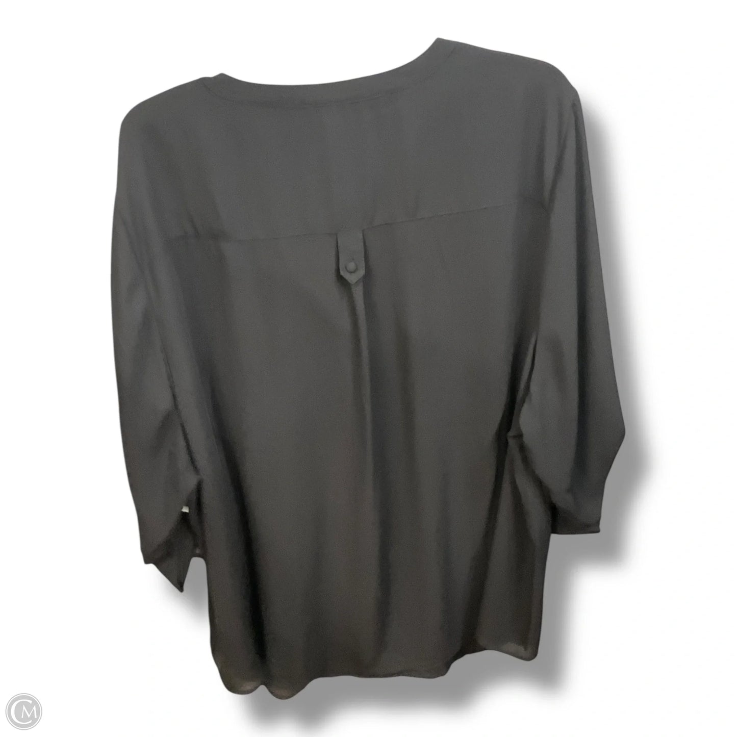 Blouse 3/4 Sleeve By Torrid In Black, Size: 4x