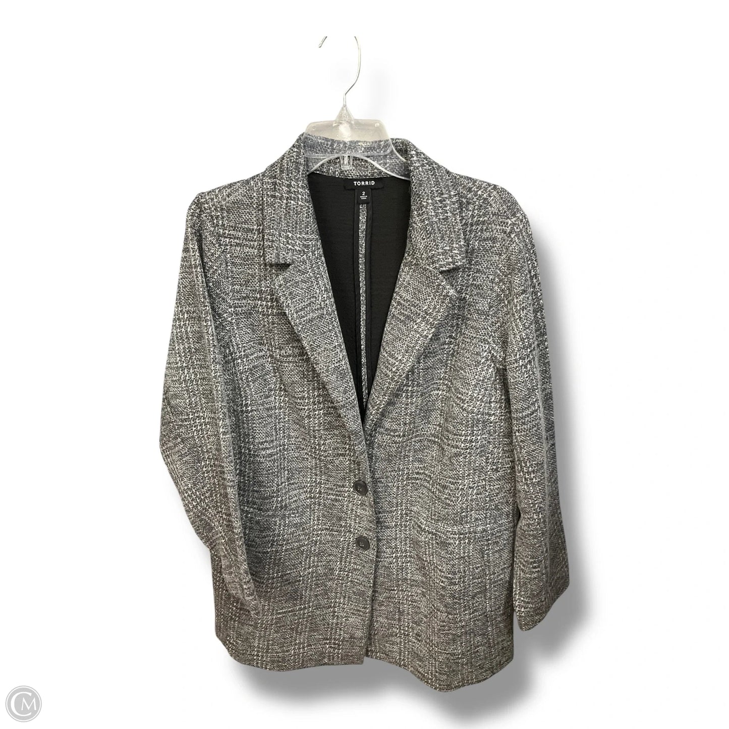 Blazer By Torrid In Grey, Size: 2x