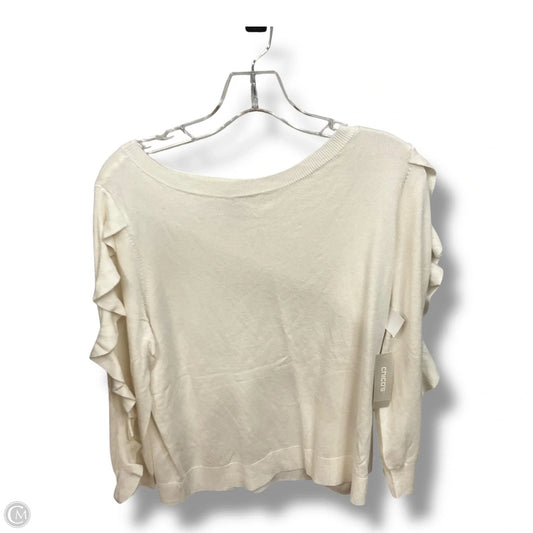 Top Long Sleeve By Chicos In Cream, Size: L