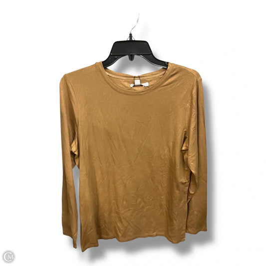 Top Long Sleeve By Chicos In Gold, Size: L