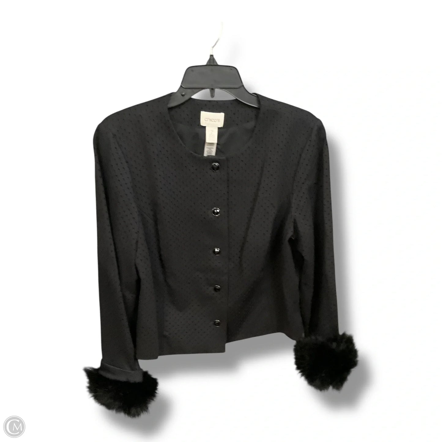 Jacket Other By Chicos In Black, Size: L