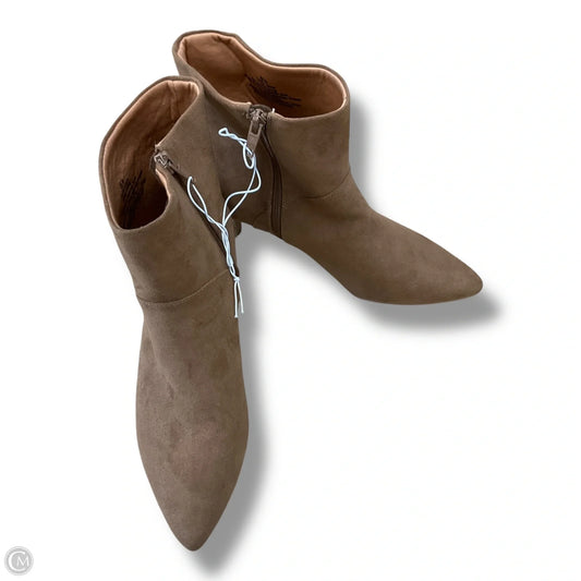 Boots Ankle Heels By Universal Thread In Tan, Size: 7.5