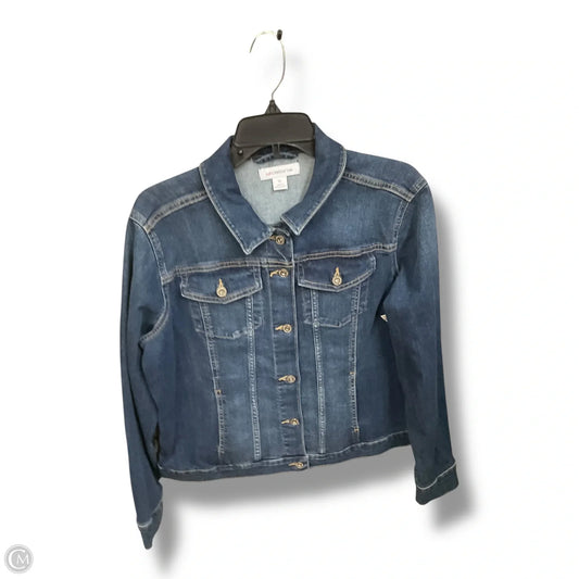 Jacket Denim By Liz Claiborne In Blue Denim, Size: Xl