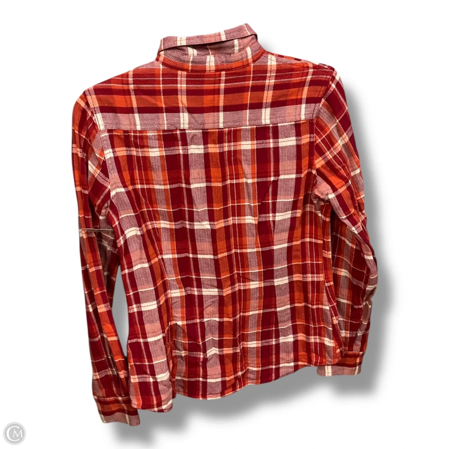 Top Long Sleeve By Lucky Brand In Plaid Pattern, Size: S
