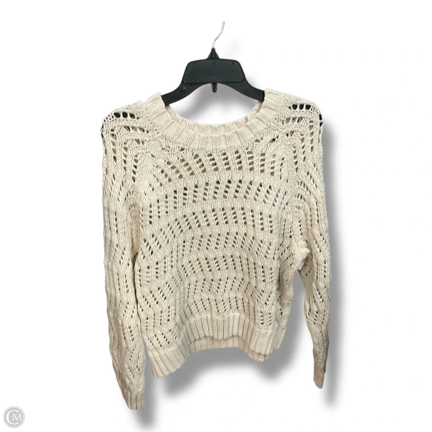 Sweater By American Eagle In Cream, Size: Xl
