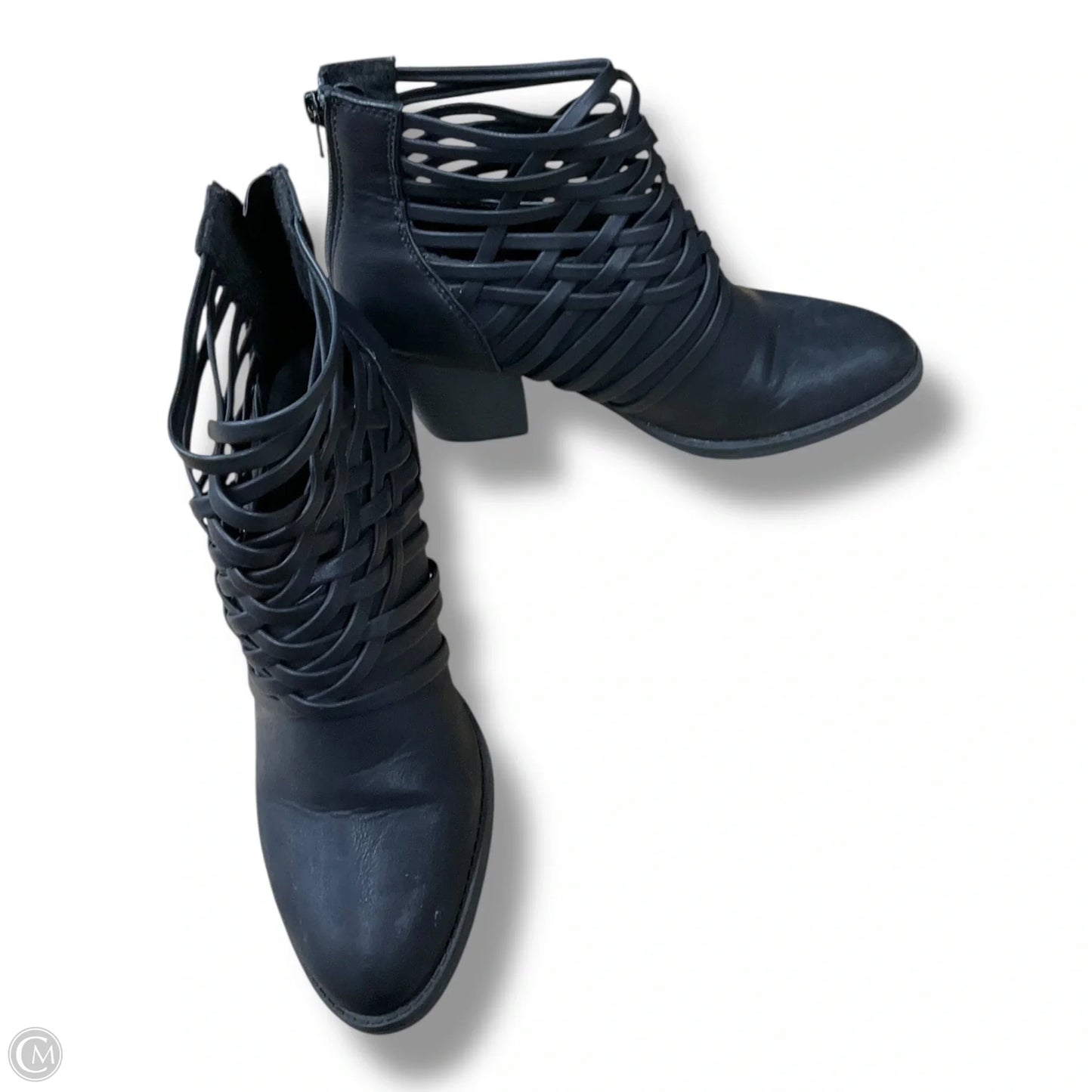 Boots Ankle Heels By Big Buddha In Black, Size: 8