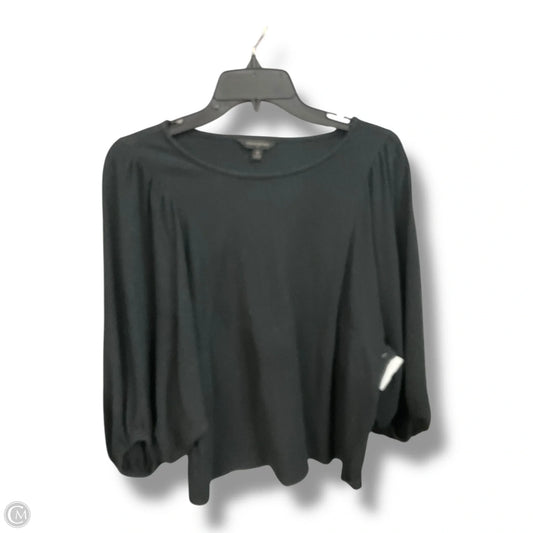 Top Short Sleeve By Banana Republic In Black, Size: M