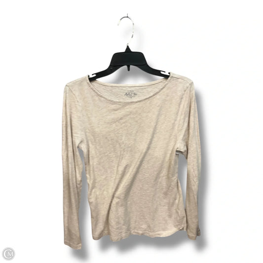 Top Long Sleeve Basic By J. Crew In Beige, Size: M