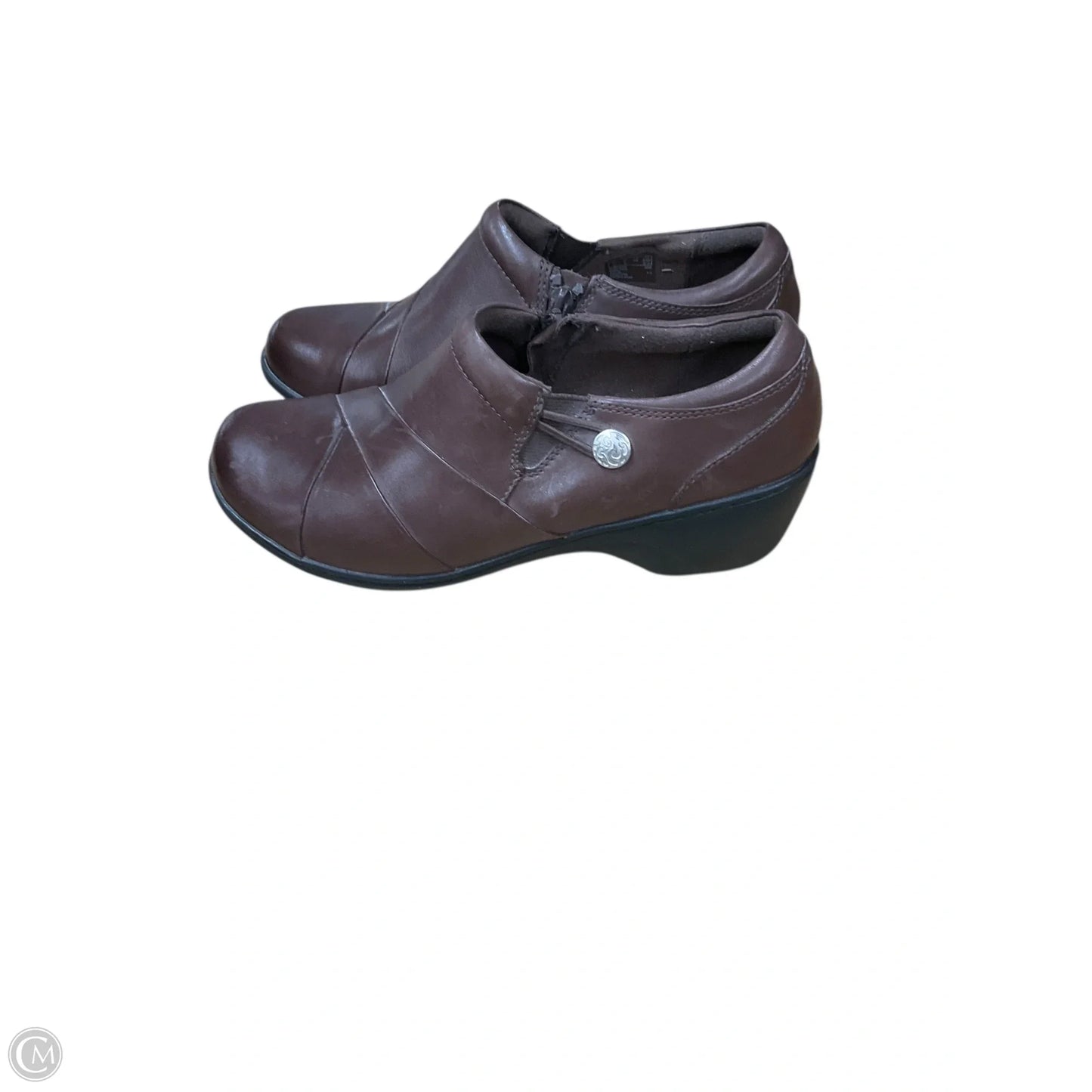Shoes Heels Block By Classic Collection In Brown, Size: 8