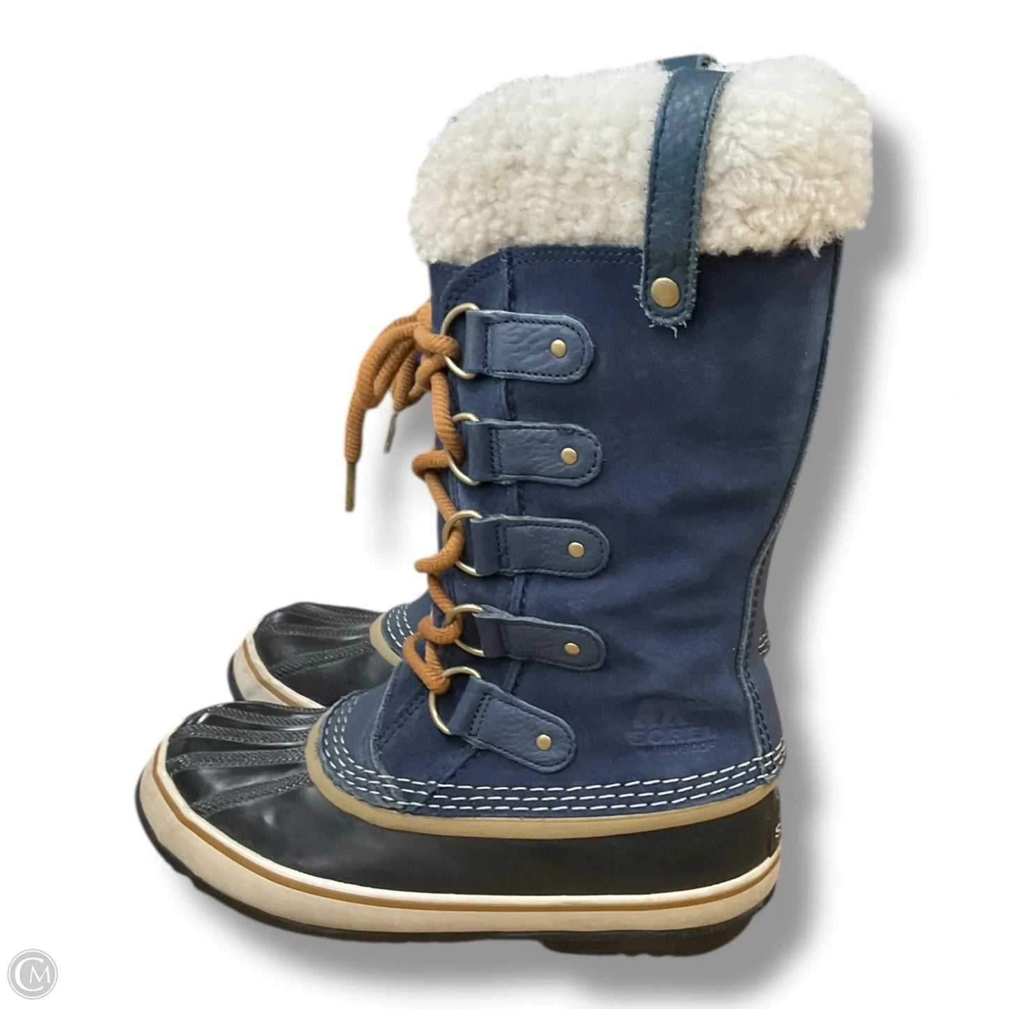 Boots Snow By Sorel In Blue & Cream, Size: 7