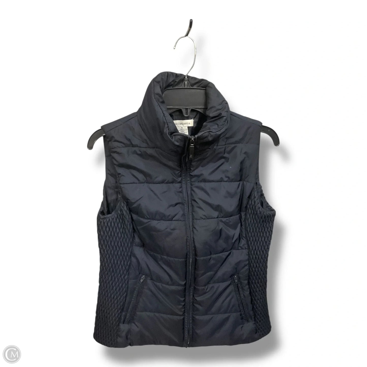 Vest Puffer & Quilted By Liz Claiborne In Navy, Size: S