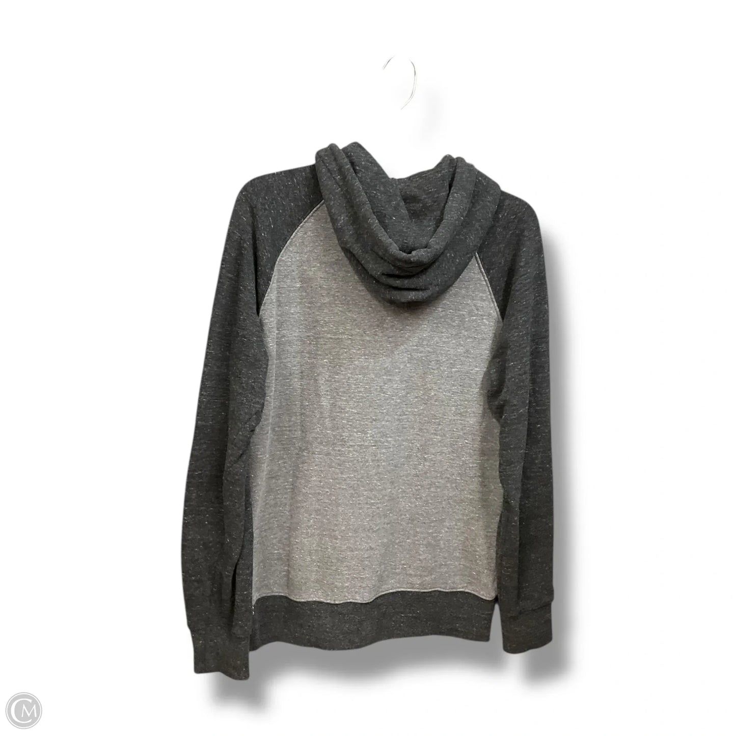 Sweatshirt Hoodie By Homage In Grey & Red, Size: M