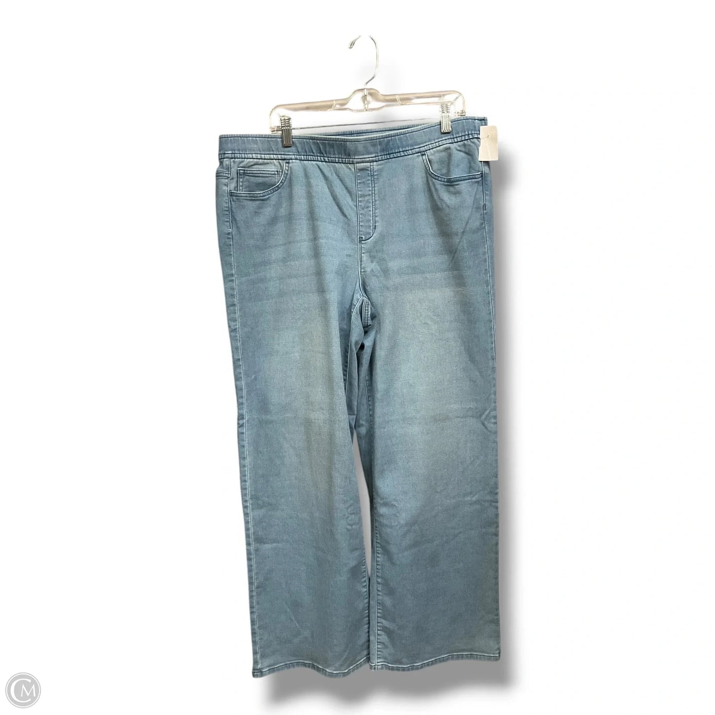 Jeans Wide Leg By J. Jill In Blue Denim, Size: 12