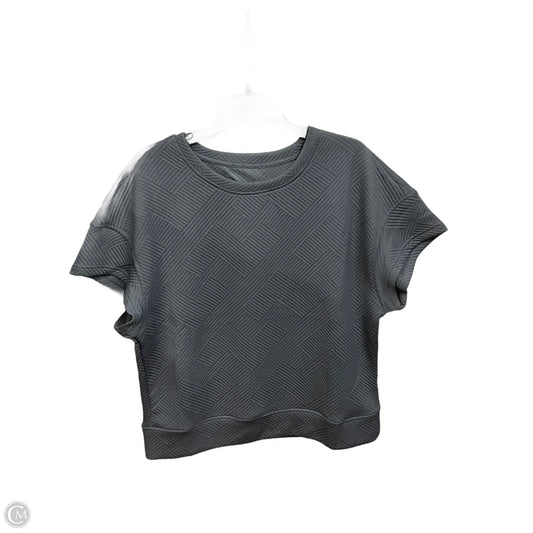 Top Short Sleeve By Clothes Mentor In Grey, Size: M