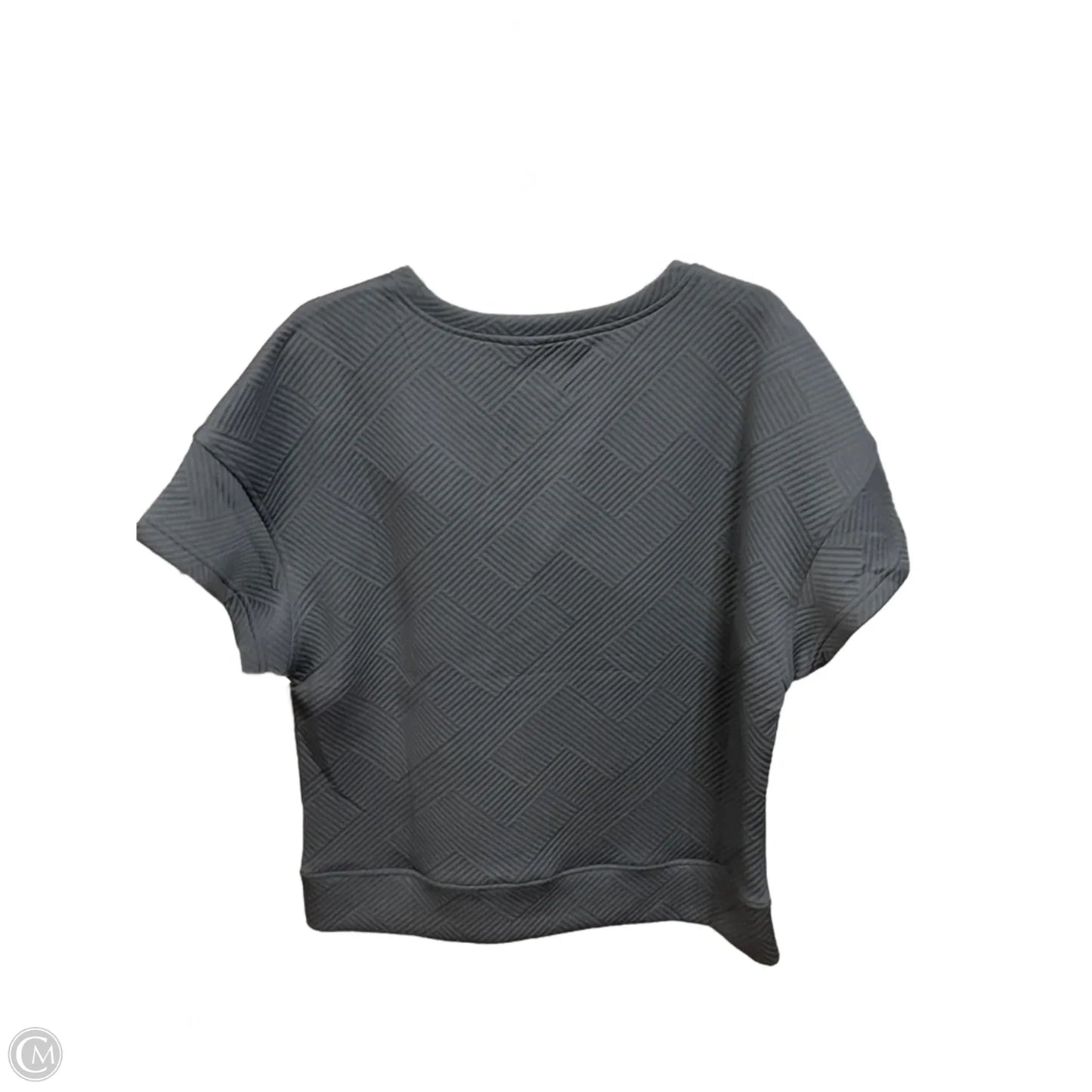 Top Short Sleeve By Clothes Mentor In Grey, Size: M