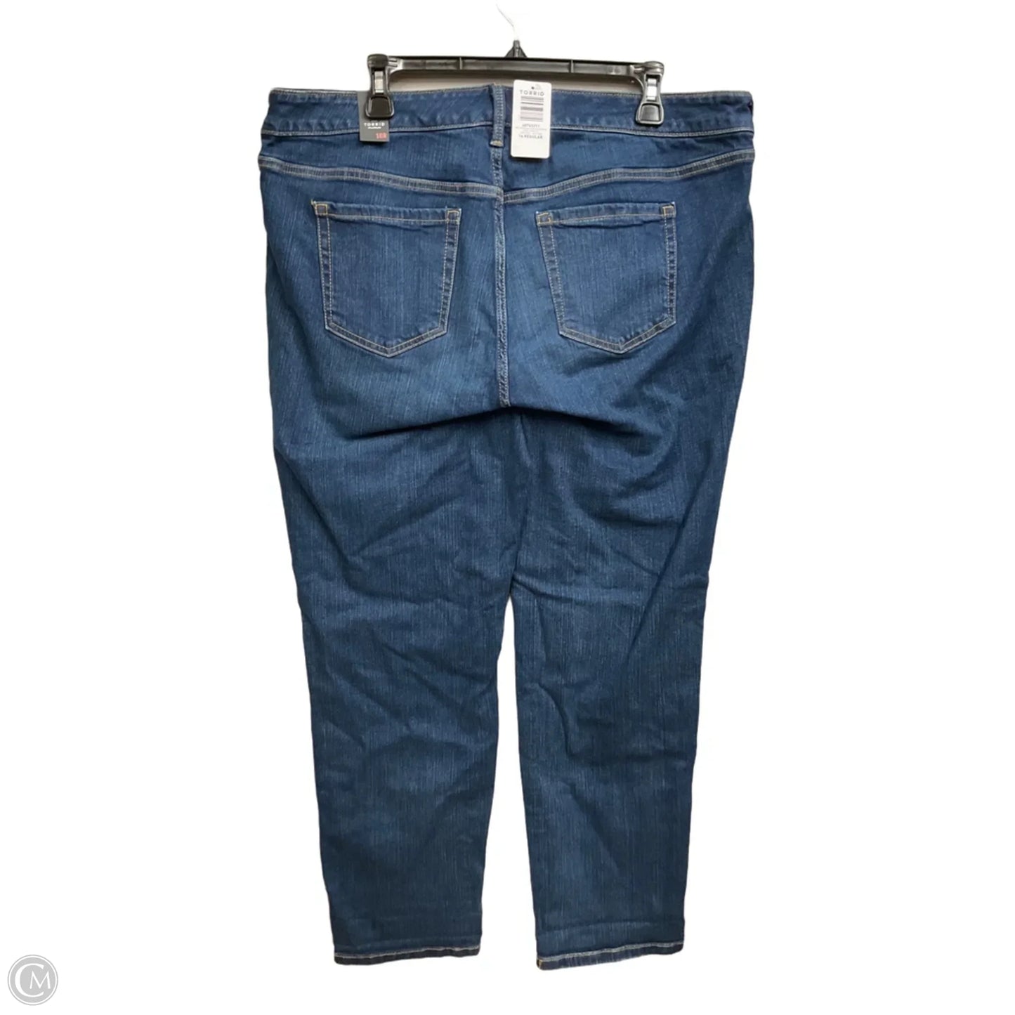 Jeans Boyfriend By Torrid In Blue Denim, Size: 16