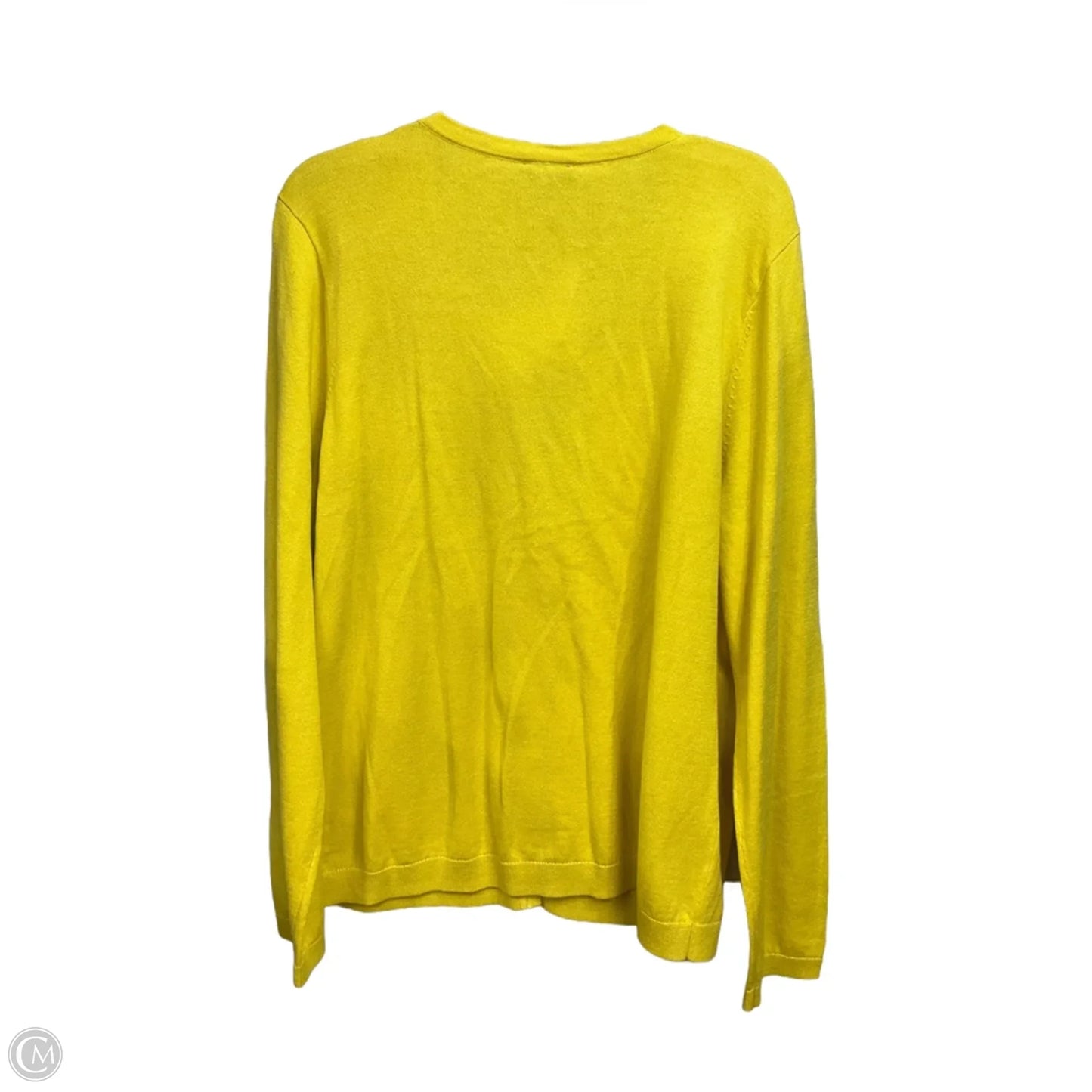 Cardigan By Talbots In Yellow, Size: Xl