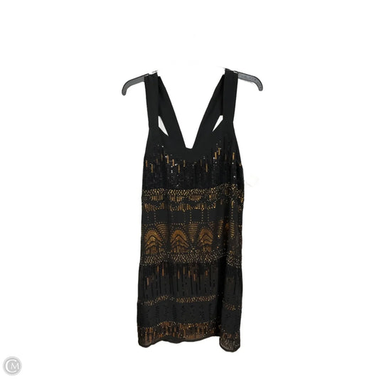 Dress Party Short By Forever 21 In Black & Gold, Size: M