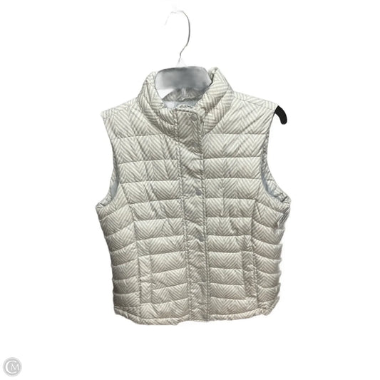 Vest Puffer & Quilted By Gap In Grey & White, Size: M