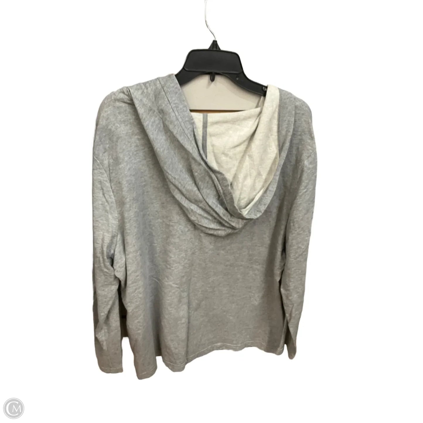 Top Long Sleeve By Clothes Mentor In Grey, Size: Xxl